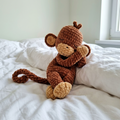 Sleeping Monkey Crochet Pattern 🐒 Snuggler Amigurumi Plush PDF | Easy Crochet